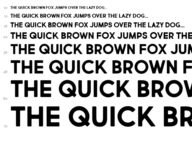 Market Fresh font waterfall